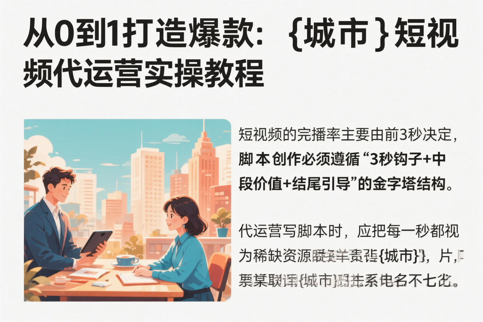 从0到1打造爆款：河北短视频代运营实操教程