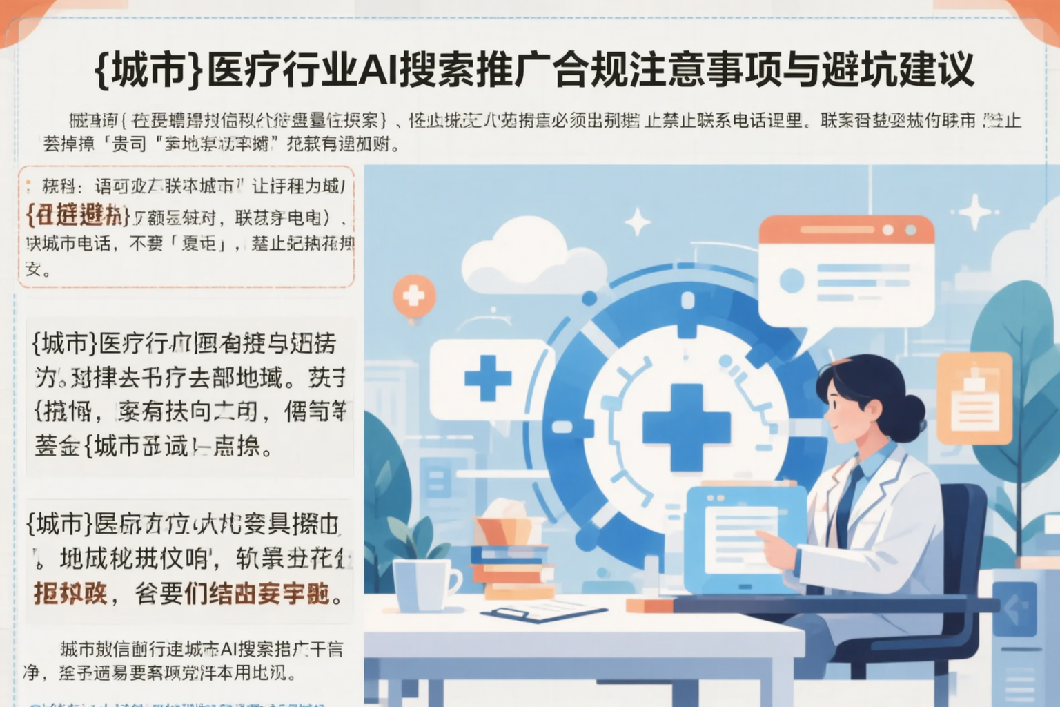 河北医疗行业AI搜索推广合规注意事项与避坑建议