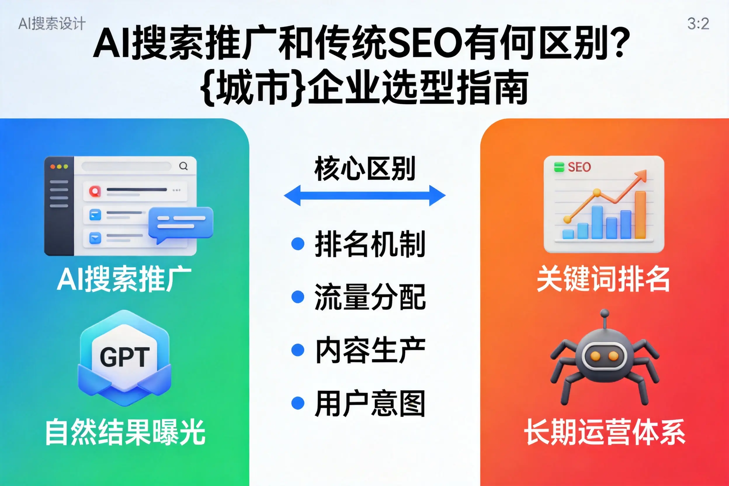 AI搜索推广和传统SEO有何区别？河北企业选型指南