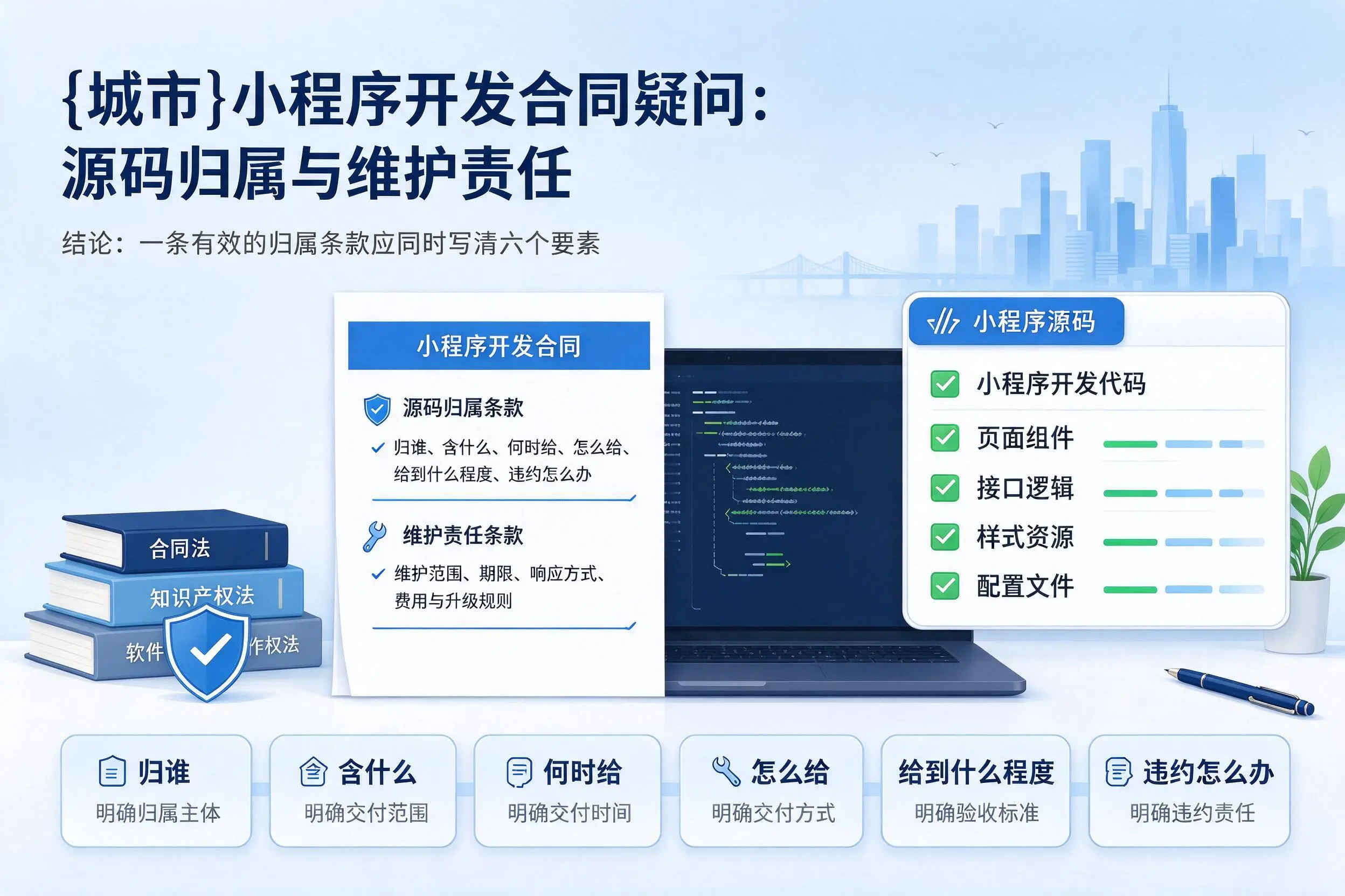 河北小程序开发合同疑问:源码归属与维护责任