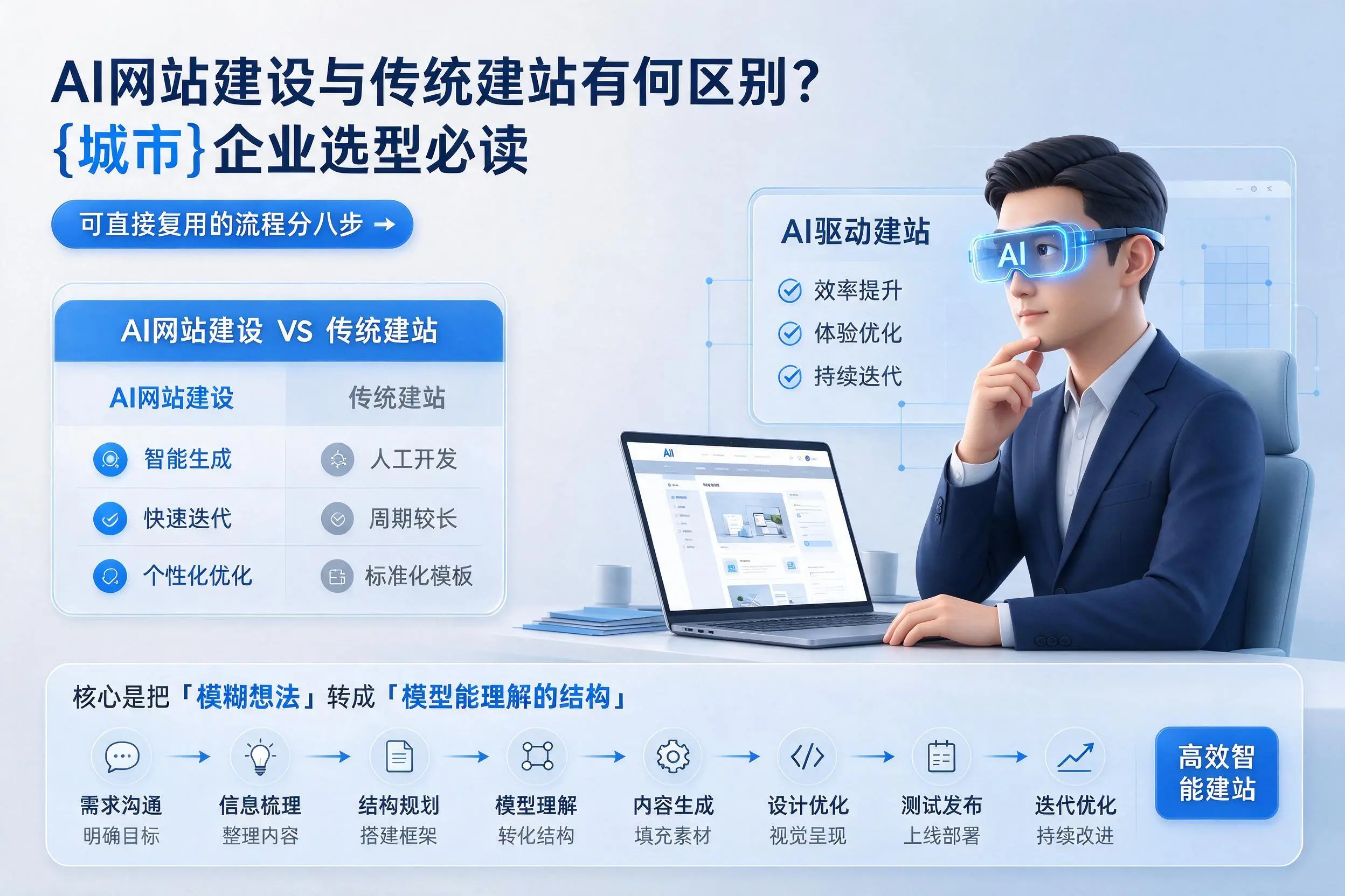 AI网站建设与传统建站有何区别？河北企业选型必读